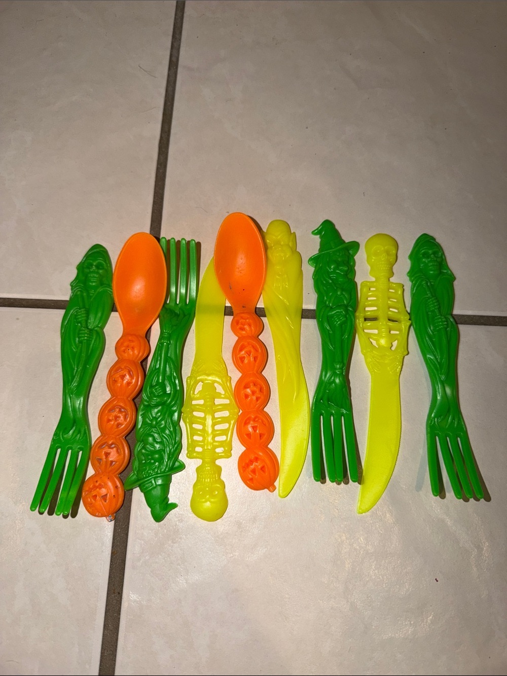 Vintage Retro Halloween Kids Cutlery Set